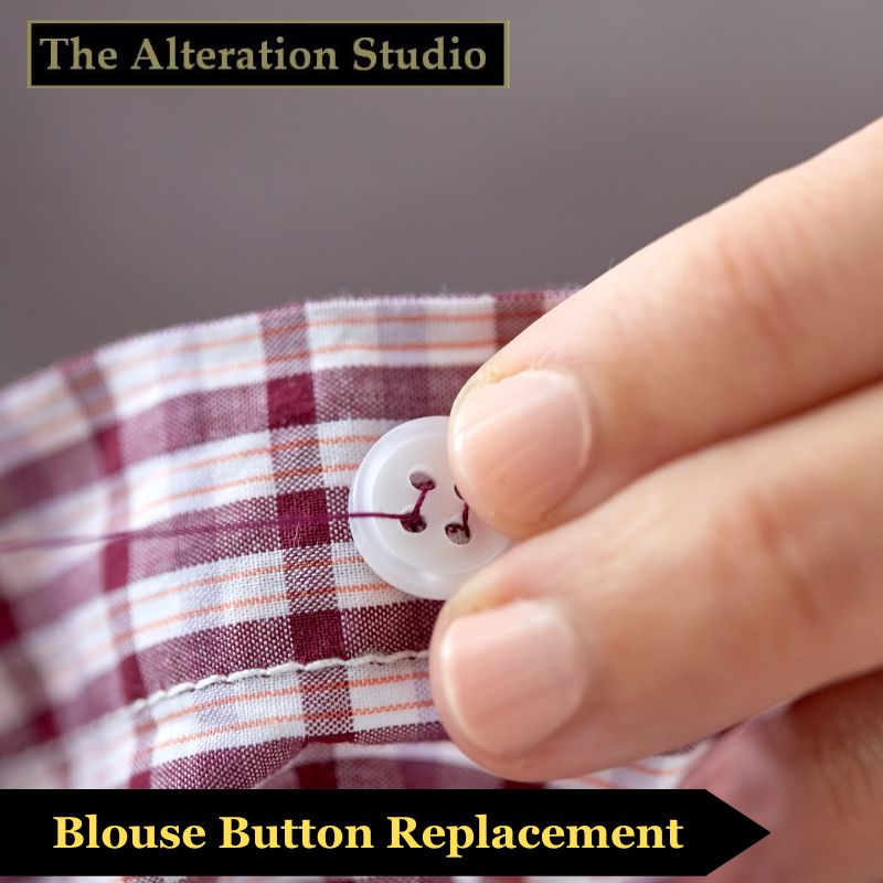 Blouse Buttons Replacement service singapore