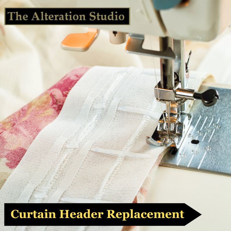 Curtain header replacement service