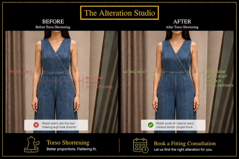 Jumpsuit Torso Shortening